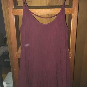 Purple string tank top
